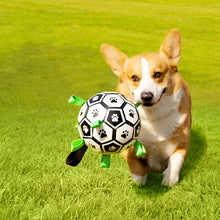 Interactive Training Dog Football Toy with Grab Tabs
