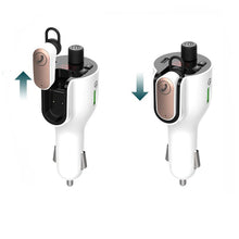 In-Car Charger FM Transmitter Talking Bluetooth Earphone Handsfree