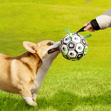 Interactive Training Dog Football Toy with Grab Tabs