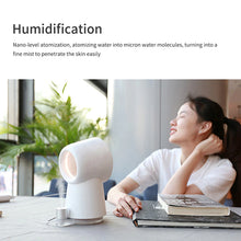 LED Bladeless Cooling Desktop Fan Mist Humidifier