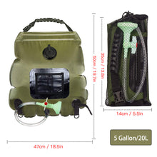 20L Outdoor Camping Hiking Portable Water Storage Shower Bag