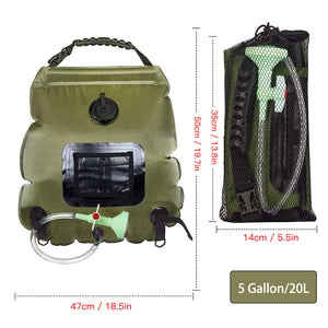 20L Outdoor Camping Hiking Portable Water Storage Shower Bag