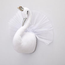 3D Golden Crown Swan Wall Hanging Doll Stuffed Toy