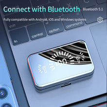 TWS Wireless Mirror Bluetooth Headphones with Charging Box