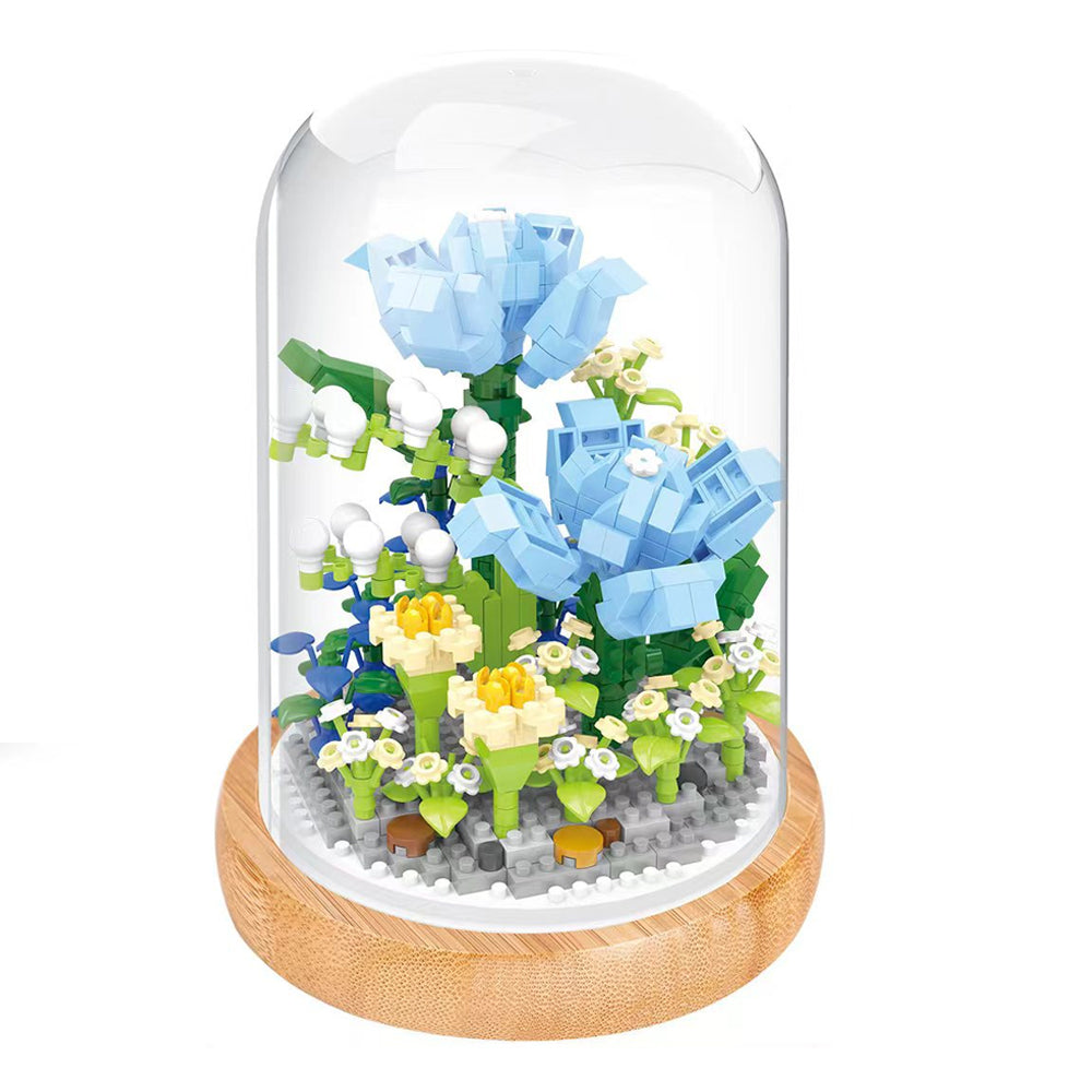 DIY 3D Flower Model Toy Building Blocks