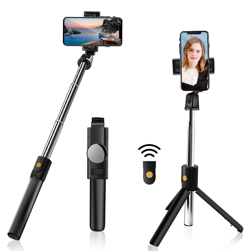 3 in1 Foldable Wireless Bluetooth Mini Tripod Selfie Stick with Remote Control