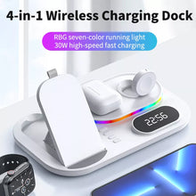 Wireless Fast Charger with Time Display Dock Station