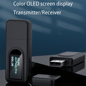 2-in-1 USB BT Transmitter with LCD Display