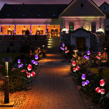 Outdoor Solar Landscape Flowers Lights