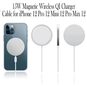 15W Magnetic Wireless QI Charger Cable for iPhone 12 Pro12 Mini 12 Pro Max 12