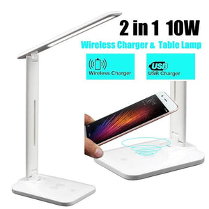 Multifunctional LED Desk Lamp with Wireless Charger