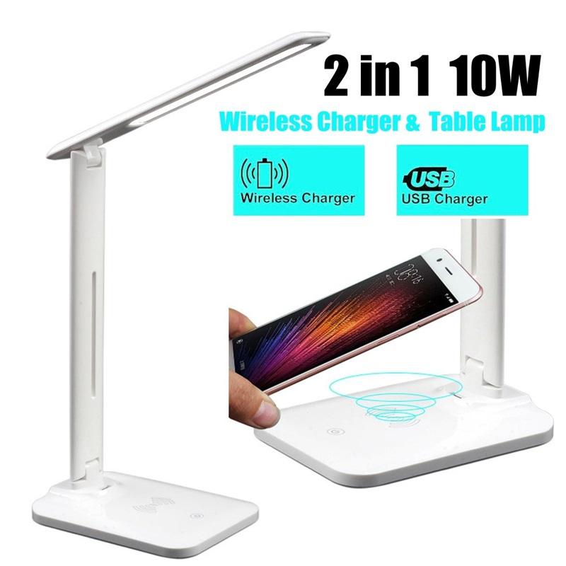 Multifunctional LED Desk Lamp with Wireless Charger