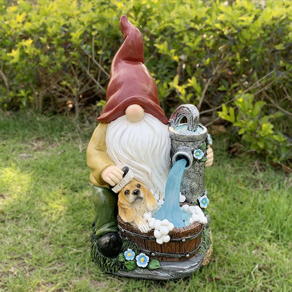 Garden Solar Gnomes Statues