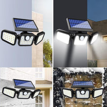 74 LED Solar Powered Sunlight 3 Modes PIR Motion Sensor Lamp