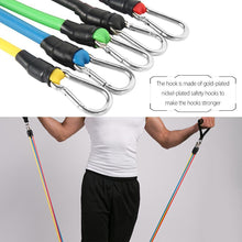 11 Pcs Fitness Pull Rope Latex Resistance Bands Body Fitness Equipment for Home Exercise - Groupy Buy