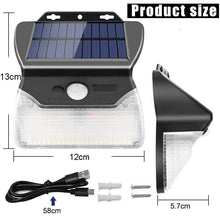 110 LED Wireless Outdoor Solar Powered Motion Sensor Light