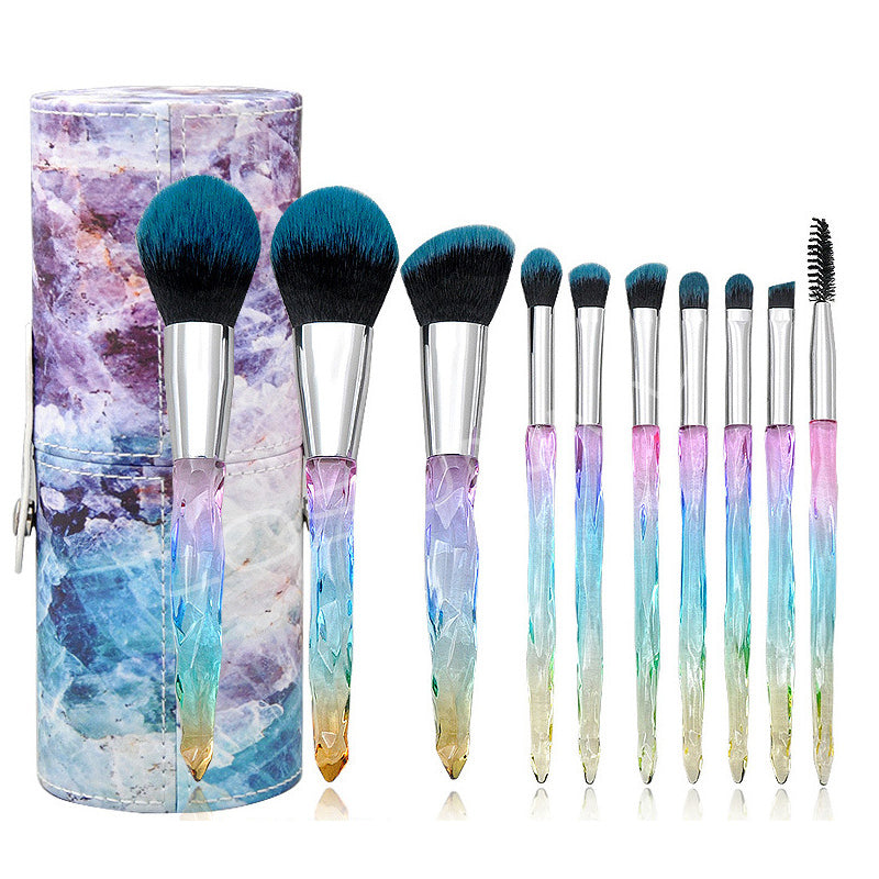 Crystal Handle Makeup Brush Set