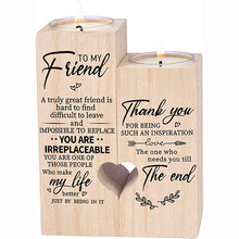 Printing Wooden Candle Holders-to My Friend