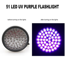 51 LED UV Purple Flashlight Pet Urine Detector