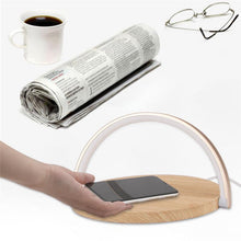 Desk Lamp Night Light Mobile Phone Holder with Wireless Charger
