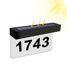 House Numbers Solar Address Plate for Outside