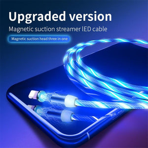 Fast Charging LED Magnetic USB Type-C Cable for iPhone and Android