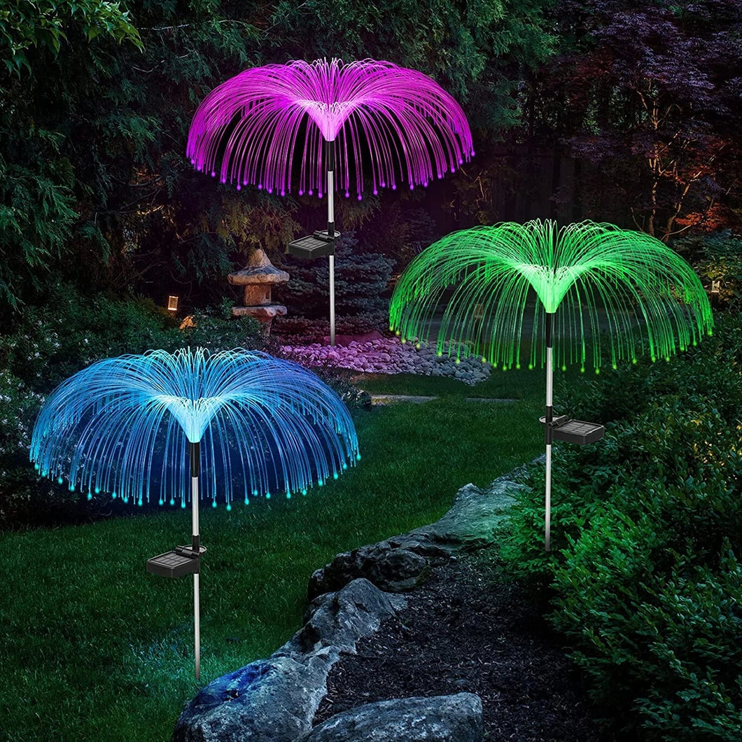 Solar Garden Fiber Optic Lights