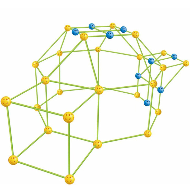 DIY 3D Kids Construction Fort Building Kit