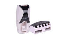 Wall Mount Automatic Toothpaste Dispenser and Toothbrush Holder Set