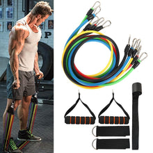 11 Pcs Fitness Pull Rope Latex Resistance Bands Body Fitness Equipment for Home Exercise - Groupy Buy
