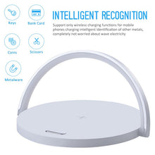 Desk Lamp Night Light Mobile Phone Holder with Wireless Charger