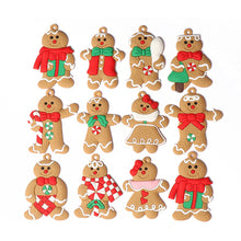 12 Pack Gingerbread Man Ornaments for Christmas Tree Decorations