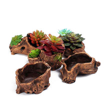 Driftwood Stump Concrete Plant Pot