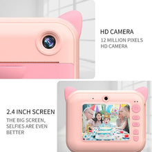 1080P 2.4 inch rechargeable Kids Printing Camera