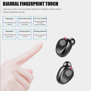 Touch Control Wireless Bluetooth Earphones TWS IPX5 Waterproof Touch Wireless Stereo Bluetooth Headset - Groupy Buy