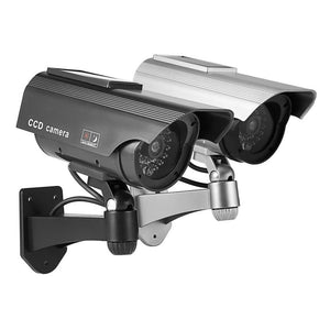 Fake Surveillance Solar Powered Simulation Monitor with LED Light