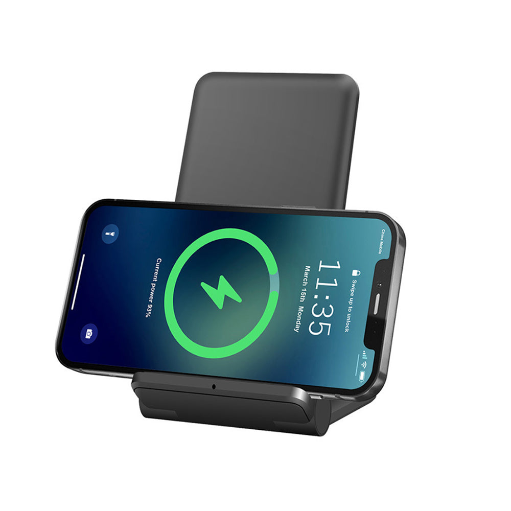 2-in-1 Foldable Wireless Fast Charger for QI Enabled Devices