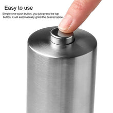 Pack of two Stainless Steel Electric Pepper and Salt Spice Grinder Set