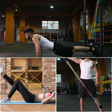 11 Pcs Fitness Pull Rope Latex Resistance Bands Body Fitness Equipment for Home Exercise - Groupy Buy