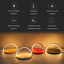 Desk Lamp Night Light Mobile Phone Holder with Wireless Charger
