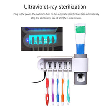 3 In 1 UV Toothbrush Sterilizer Automatic Toothpaste Squeezers Toothbrush Holder - Groupy Buy
