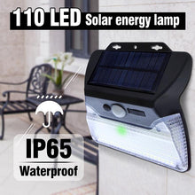 110 LED Wireless Outdoor Solar Powered Motion Sensor Light