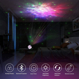 Galaxy Night Light Projector with Bluetooth Speaker and Remote Control