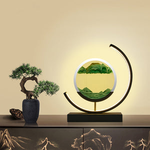 LED 3D Quicksand Table Lamp