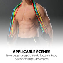 11 Pcs Fitness Pull Rope Latex Resistance Bands Body Fitness Equipment for Home Exercise - Groupy Buy