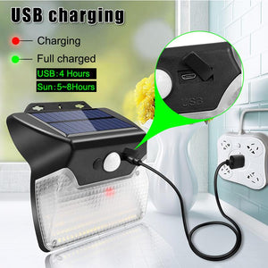 110 LED Wireless Outdoor Solar Powered Motion Sensor Light