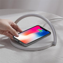Desk Lamp Night Light Mobile Phone Holder with Wireless Charger