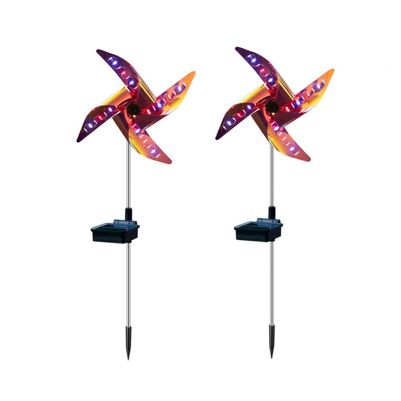 Solar Garden Stake Pinwheel Lights