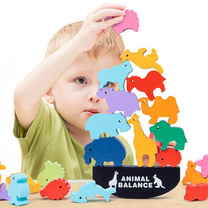 Wooden Animals Balance Stacking Toys