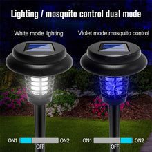 Solar Powered Outdoor LED Mosquito and Bug Zapper Insect Pest Killer Lamp